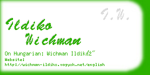 ildiko wichman business card